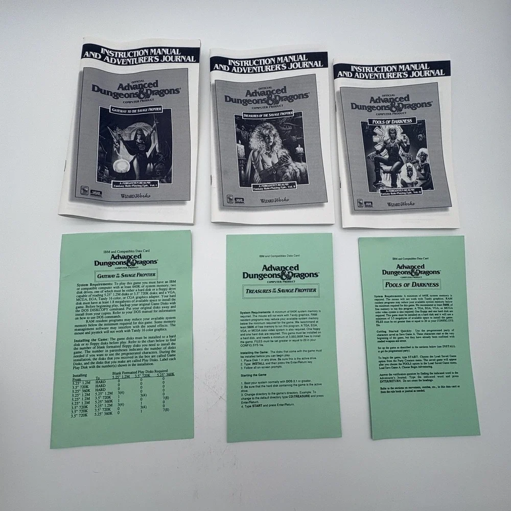 Dark PC‎ Game WizardWorks AD&D Collectors Edition Vol 3 Big Box 3.5 Floppy RPG